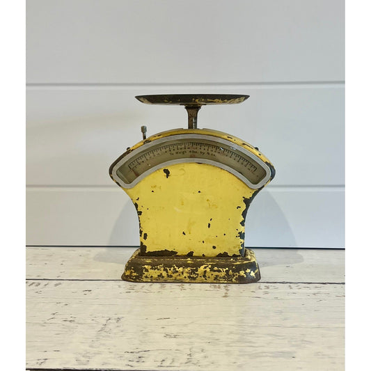 Vintage Kitchen Scale | Yellow