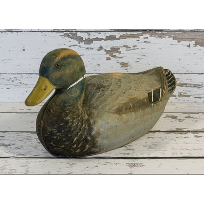 Vintage American Papier-Mâché Mallard Decoy Duck