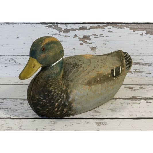 Vintage American Papier-Mâché Mallard Decoy Duck