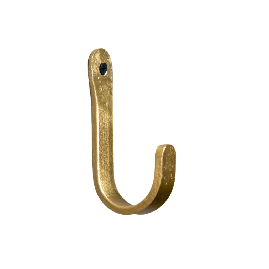 Coat Hook | Wrought Iron | Brass