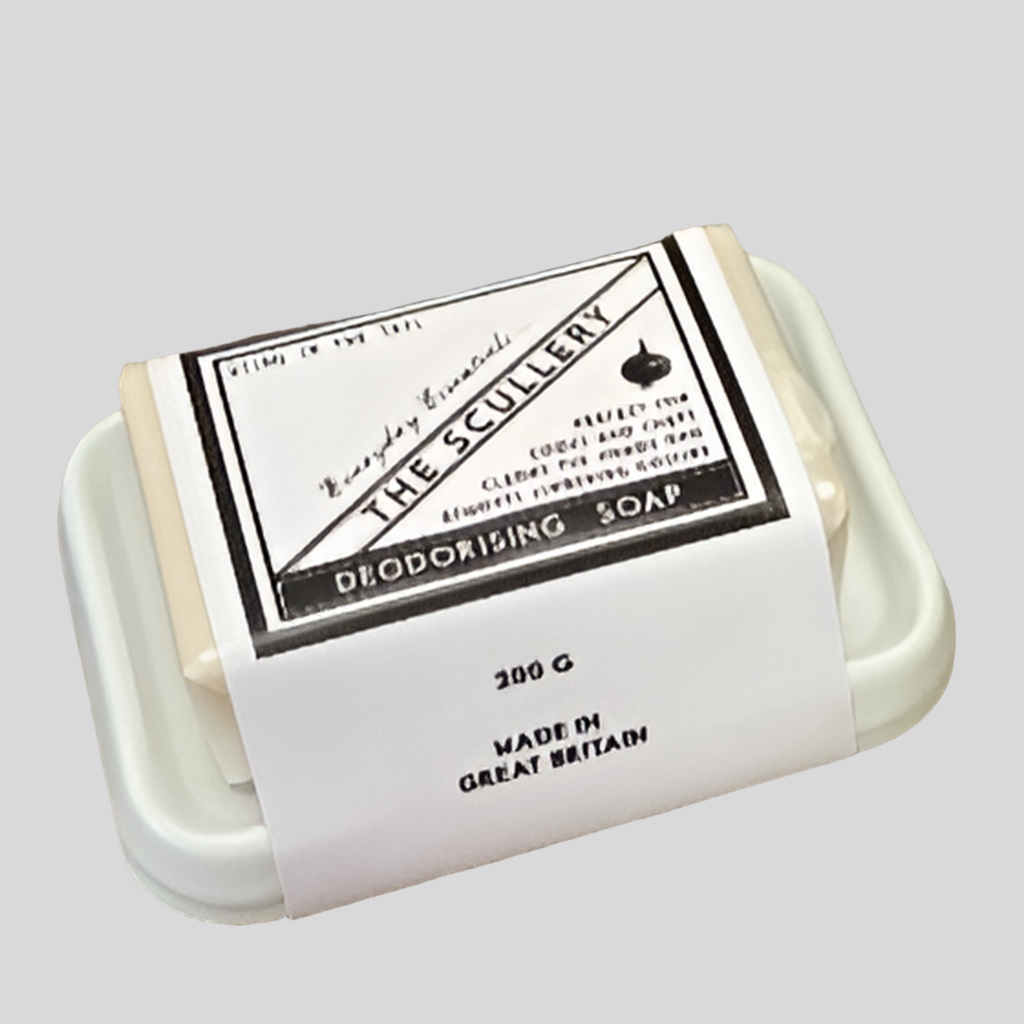 Deodorising Soap on Enamel Dish