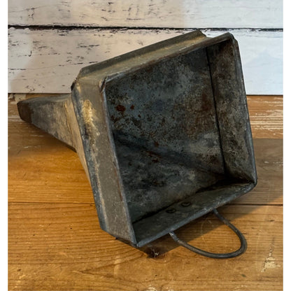Vintage Galvanised Metal Funnel Wall Storage Holder 24cm