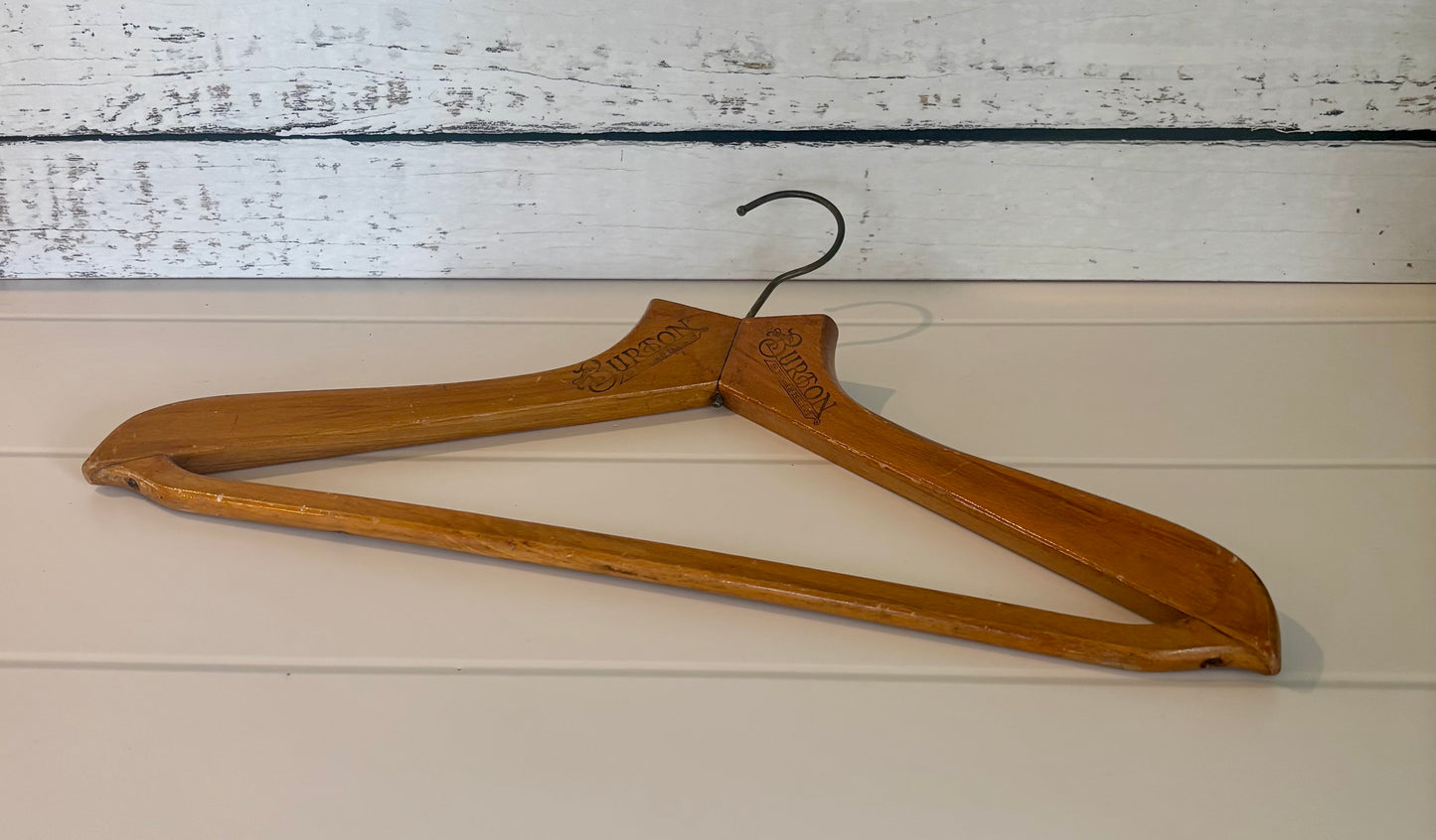 Vintage Burtons Outfitters Advertising Coat Hanger – Warragul, Victoria