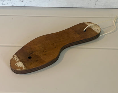Vintage Wooden Shoe Sole Patterns | Cobbler’s Leather Cutting Templates | Set of 3