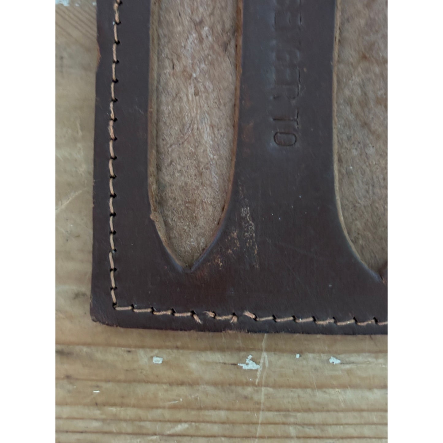 Vintage Leather Luggage Passenger Tag