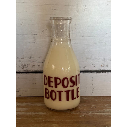 Antique E. Schwenk Dairy Milk Bottle USA Vintage Glass Bottle