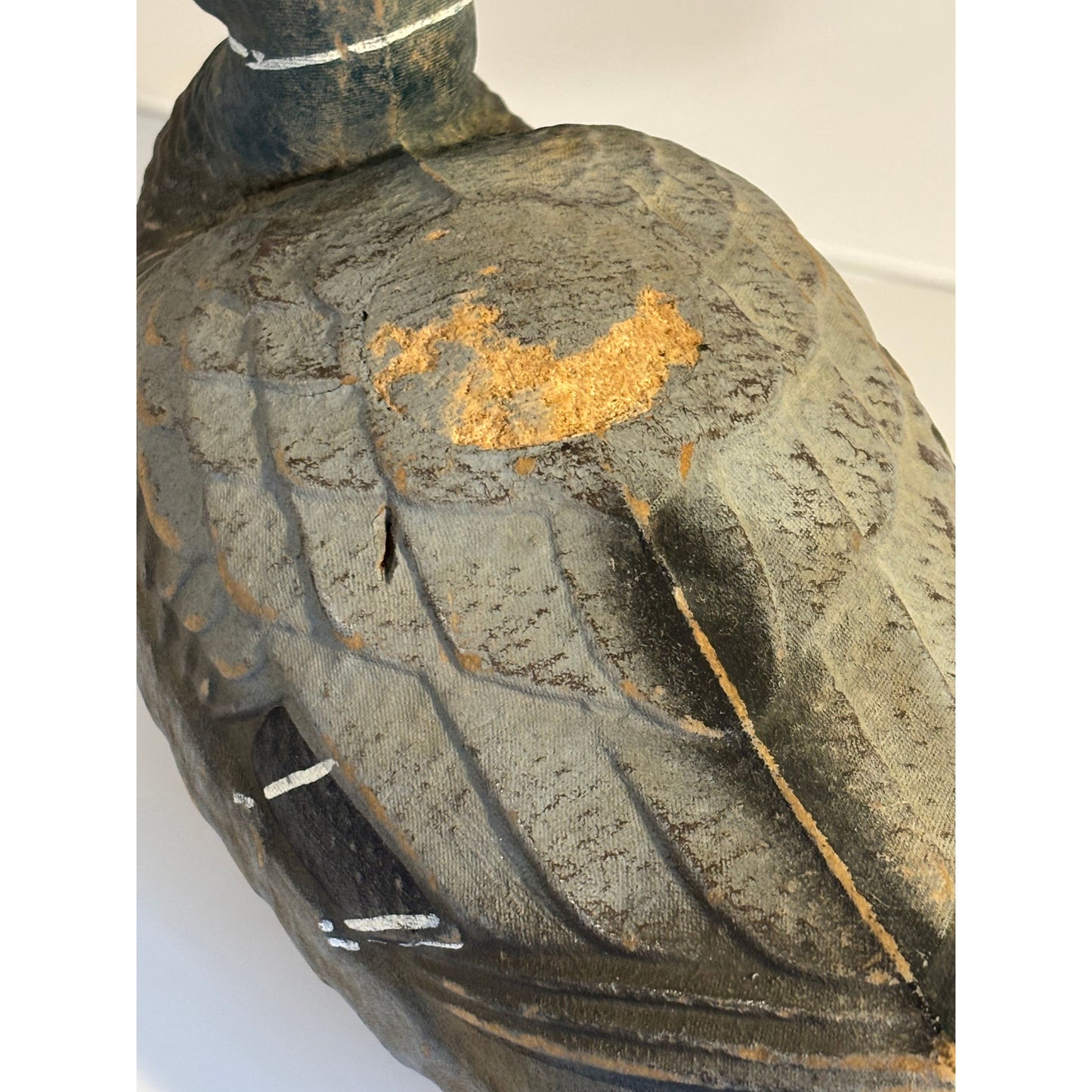 Vintage American Papier-Mâché Mallard Decoy Duck