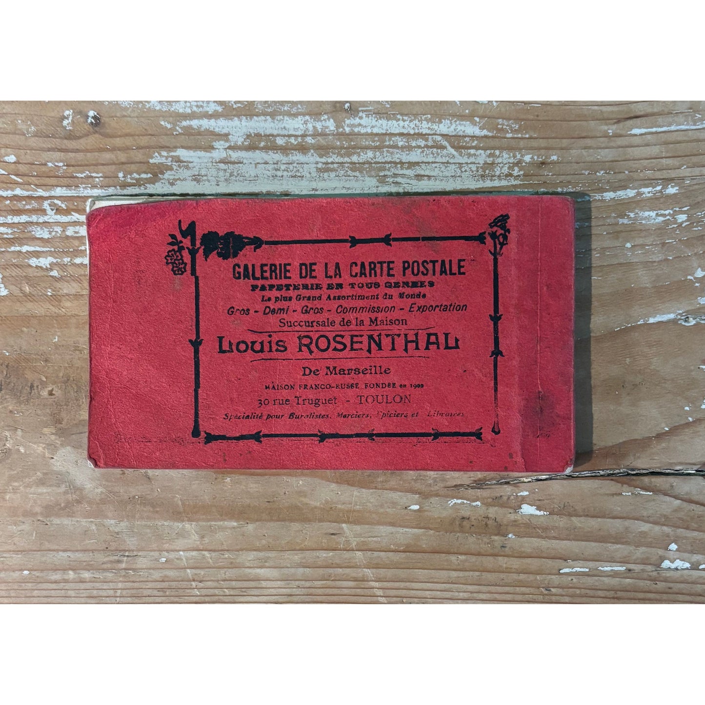 Vintage 1916 Souvenir de Marseille Postcard Book with 24 Cards