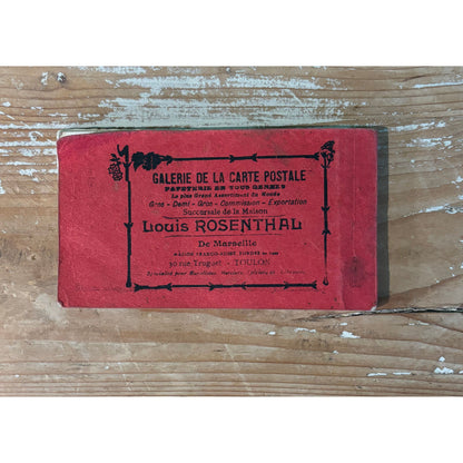 Vintage 1916 Souvenir de Marseille Postcard Book with 24 Cards