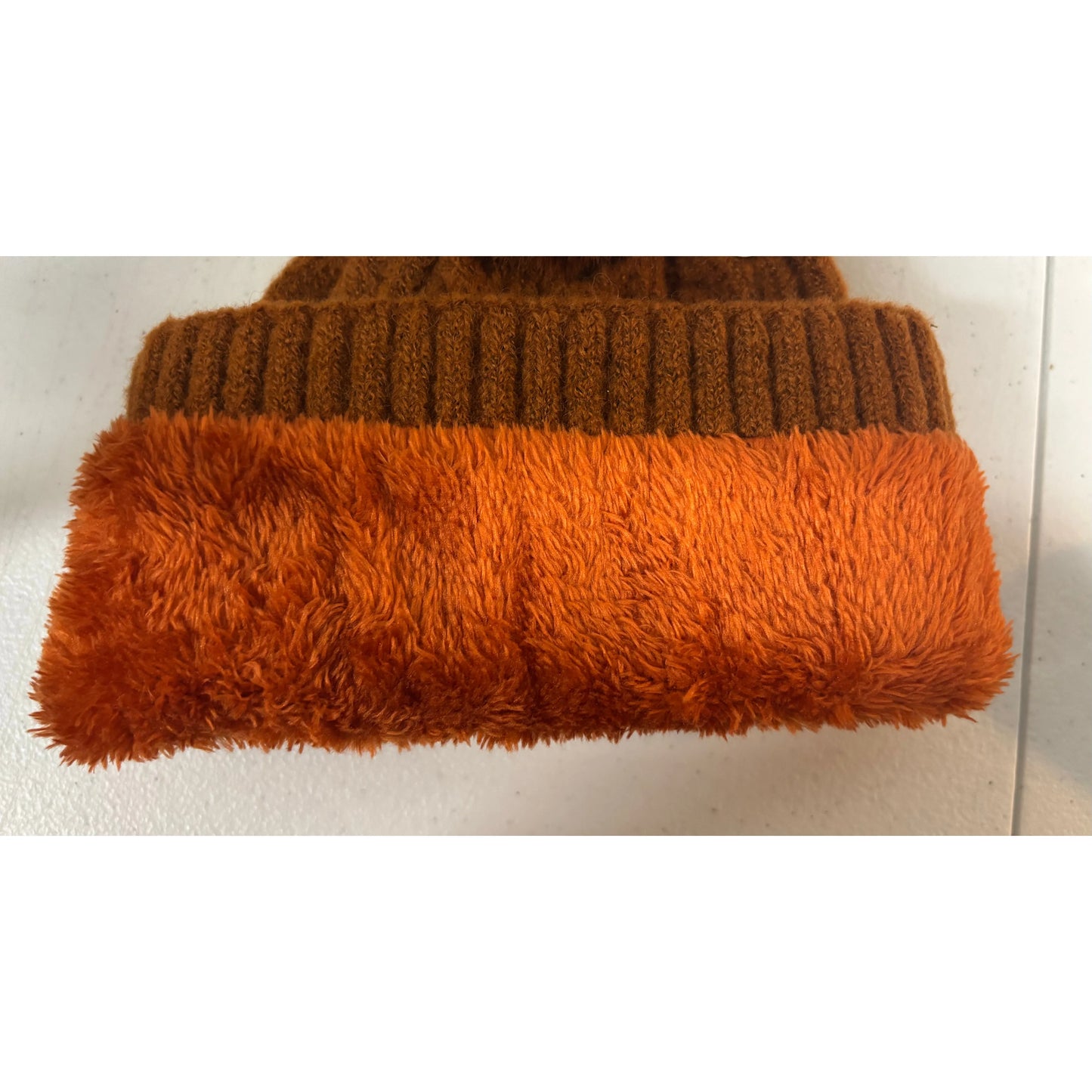 Cable Knit Beanie | Burnt Orange