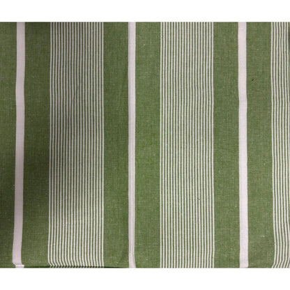 Cotton Tea Towel | Apple Green Stripe