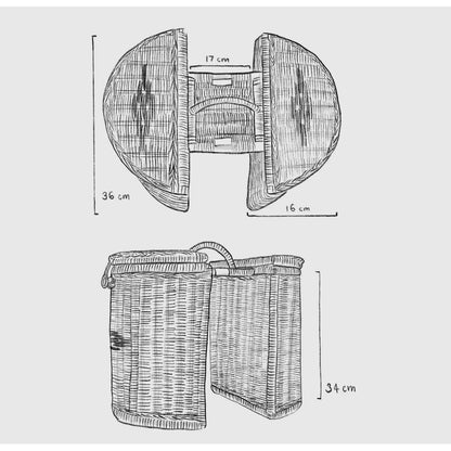 Bicycle Pannier Style Basket