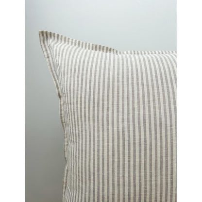 Euro Cushion Cover | Grey Stripe | 65 x 65
