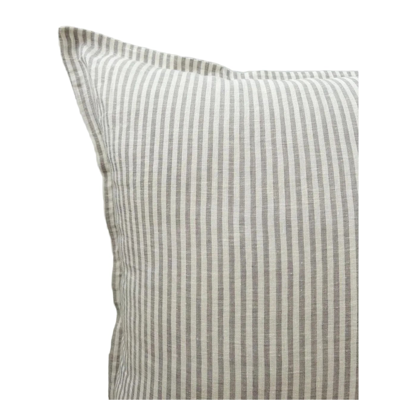 Euro Cushion Cover | Grey Stripe | 65 x 65