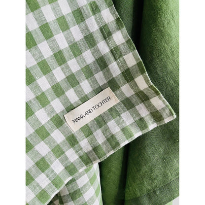 French Linen Tea Towel | Celtic Gingham