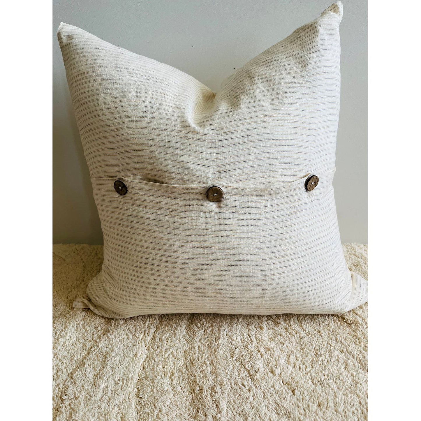 Linen Cushion Cover | Vintage Stripe | 50 x 50