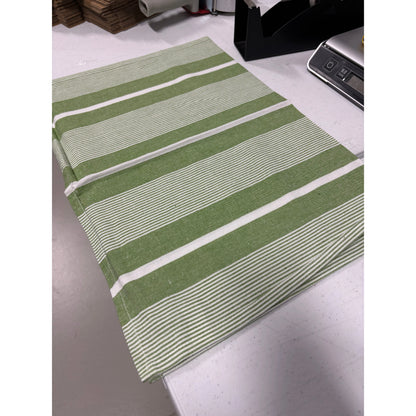 Cotton Tea Towel | Apple Green Stripe