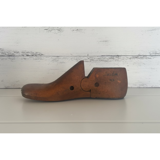 Vintage Wooden Children's Shoe Last Antique Cobbler Shoe Form