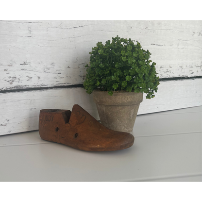 Vintage Wooden Children's Shoe Last Antique Cobbler Shoe Form