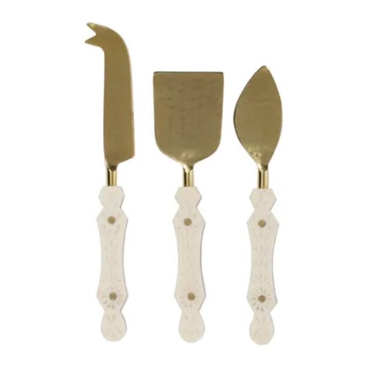 Cheese Knife Set | Brass