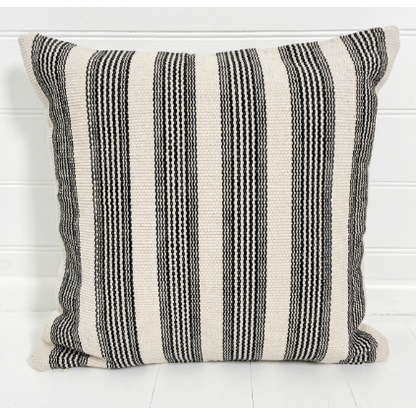 Outdoor Cushion Cover | Black Stripe