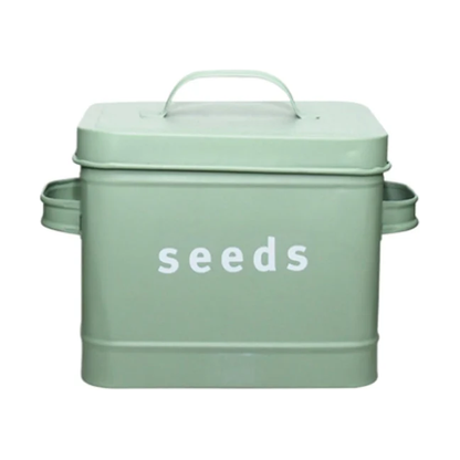 Garden Seed Tin |  Seed Storage Box