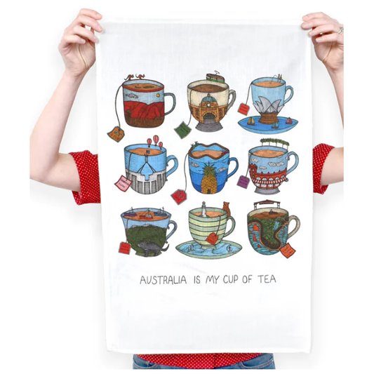 Tea Towel | Aussie Tea Cup
