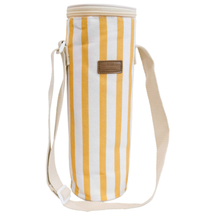 Wine Cooler Bag | Insulated Canvas Bottle Bag with Adjustable Strap