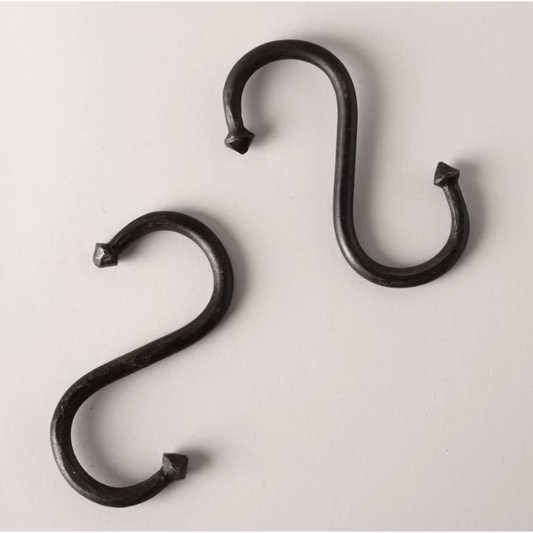 S Hook | Black Iron | Medium