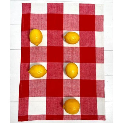 Cotton Tea Towel | Red Gingham