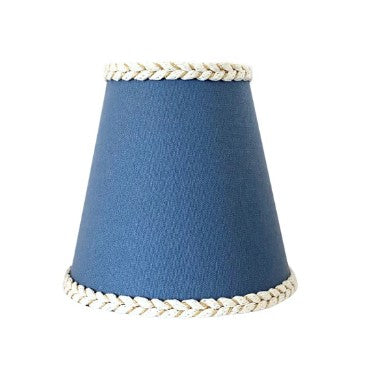 Lamp Shade | Ocean Blue Braided Trim