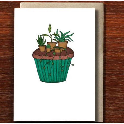 Blank Card | Cupcake Garden