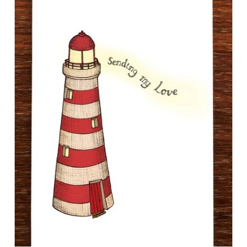 Blank Card | Sending my Love Lighthouse