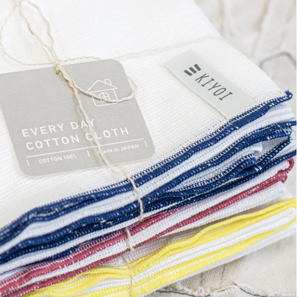 Japanese Cotton Kitchen Cloth Set – Absorbent Everyday Dish Towels