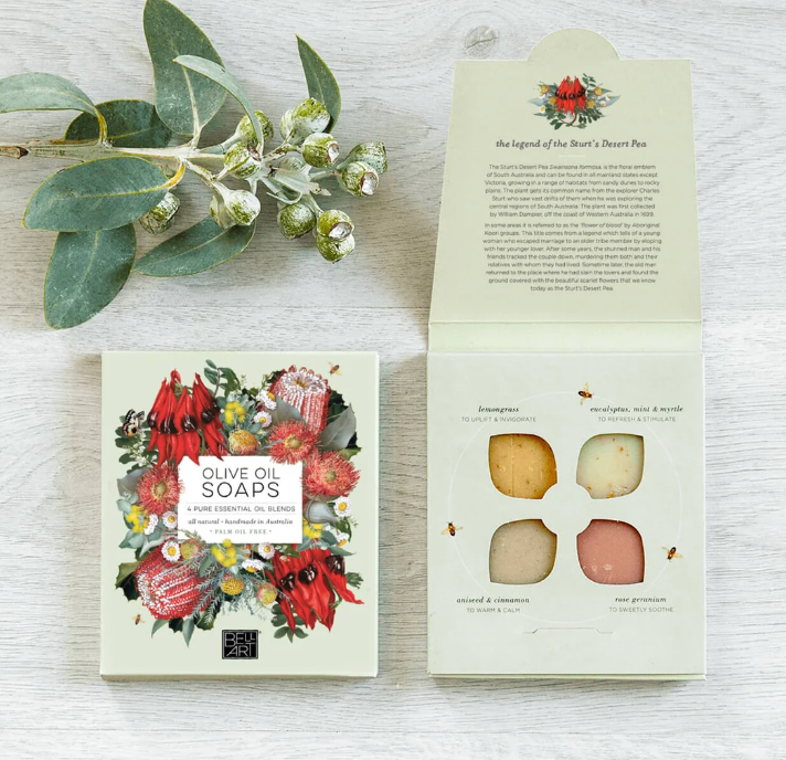 Australian Olive Oil Soap Gift Box | Natural Essential Oil Blends