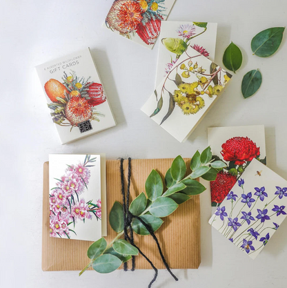 Australian Wildflower Gift Cards | 6 Assorted Native Floral Cards