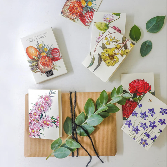 Australian Wildflower Gift Cards | 6 Assorted Native Floral Cards