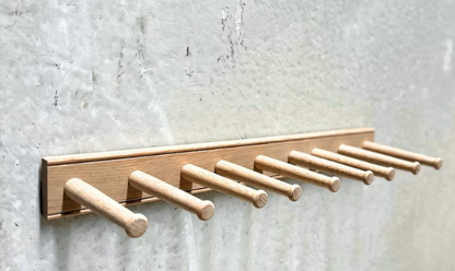 Solid Oak Boot Rack | Wall Mounted 3 Pair Boot Storage