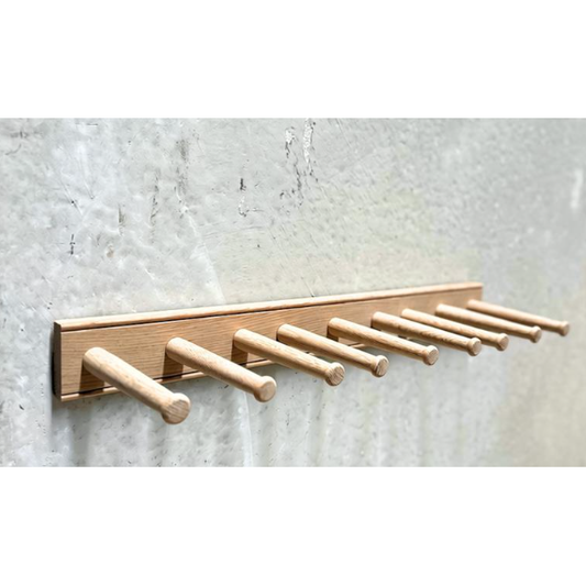 Solid Oak Boot Rack | Wall Mounted 3 Pair Boot Storage