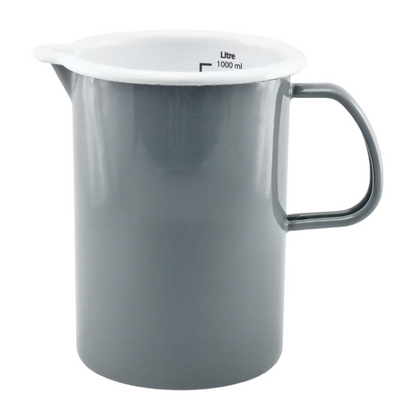 Falcon Ware Enamel Measuring Jug 1L – Grey