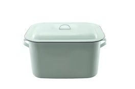 Enamel Bread Bin 34cm – White or Duck Egg Blue | Farmhouse Kitchen