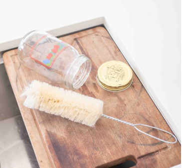 Natural Sisal Bottle Brush | Plastic Free Dishwasher Safe Cleaner