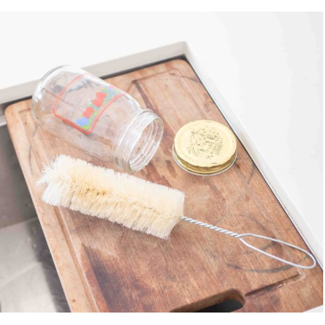 Natural Sisal Bottle Brush | Plastic Free Dishwasher Safe Cleaner