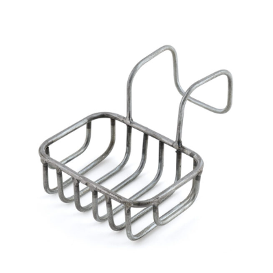 Galvanised Iron Soap Caddy | Hanging Sink & Bath Soap Holder