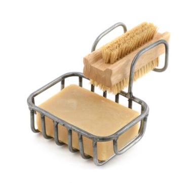 Galvanised Iron Soap Caddy | Hanging Sink & Bath Soap Holder