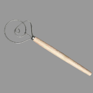 Danish Dough Mixer | German Made Stainless Steel &  Beechwood 38cm