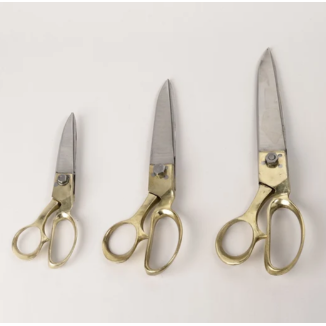 Handmade Brass Tailor Scissors | 3 Sizes