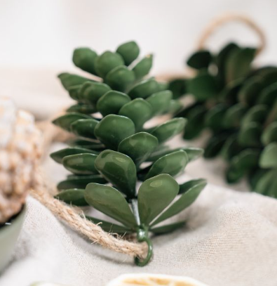 Green Tin Pinecone Christmas Decoration | 12cm