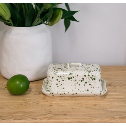 Speckled Ceramic Butter Dish | 19cm