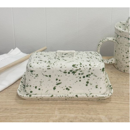 Speckled Ceramic Butter Dish | 19cm